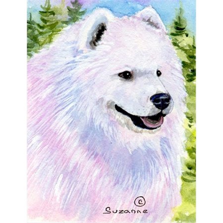 PATIOPLUS 28 x 40 in. Samoyed House Size Canvas Flag PA55217